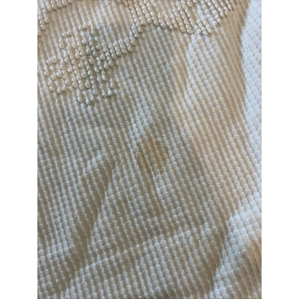 Vintage Bates George Washington Blanket Floral Bedspread Popcorn French USA
